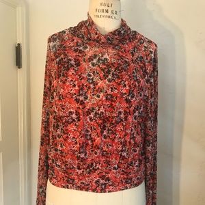 Free People Floral Print Top